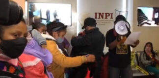 Pueblo Otomí residente en la CDMX ocupa edificio del INPI