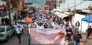 Más de 5 mil habitantes de Xalatlaco marcharon para detener la tala de árboles