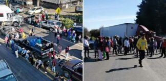 Comunidades se manifiestan en el Día de la Resistencia Indígena