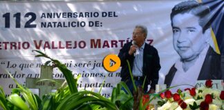 Pascuales hacen guardia de honor ante la tumba de Demetrio Vallejo