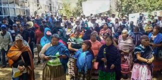 Mujeres de Ichán exigen libre determinación para su comunidad