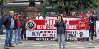 Cooperativas marchan contra “certificación autoritaria” del INAES